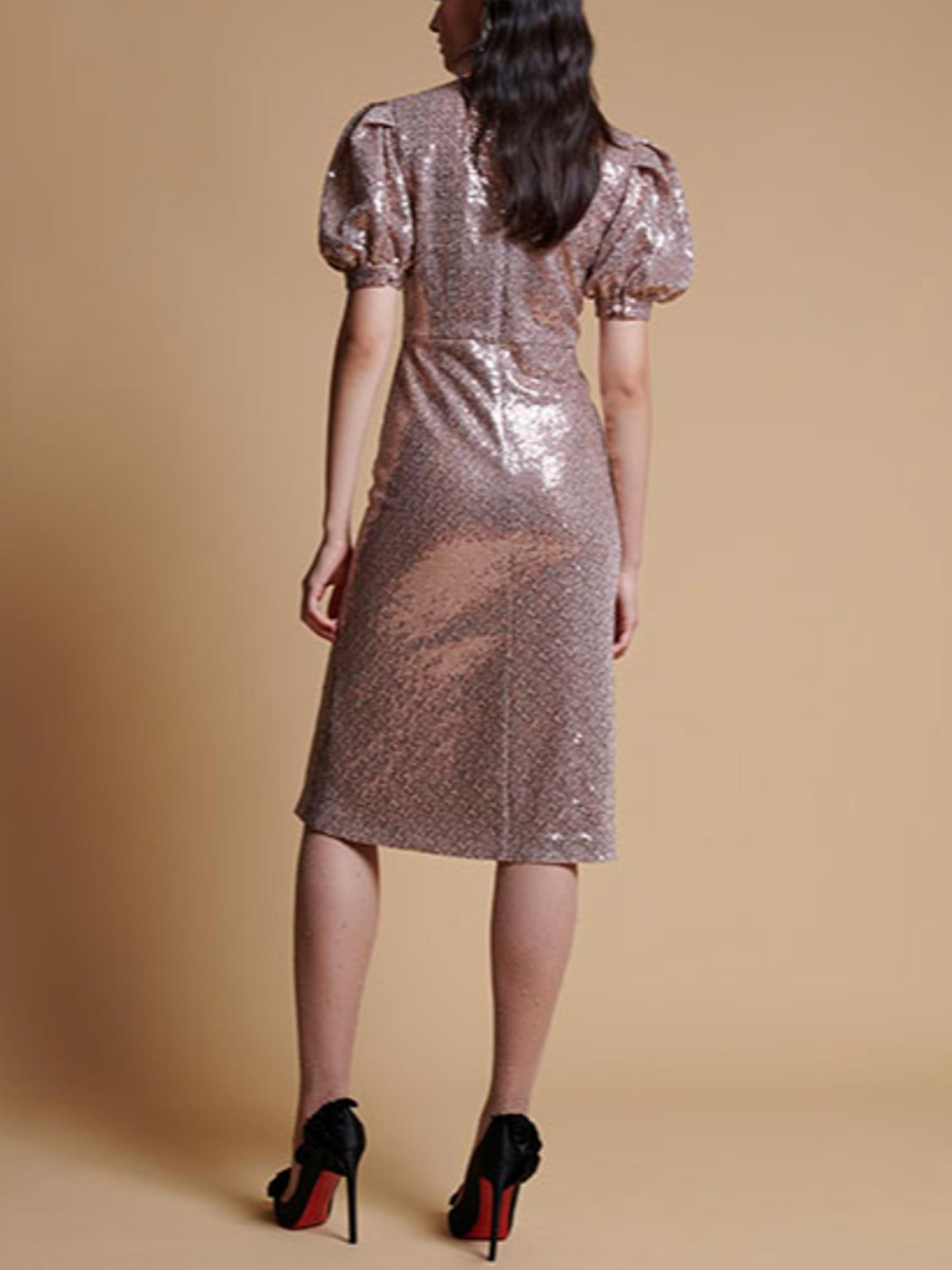 Armoire | Rent this Rachel Parcell Puff Sleeve Sequin Sheath Dress Armoire | Rent this Rachel Parcell Puff Sleeve Sequin Sheath Dress