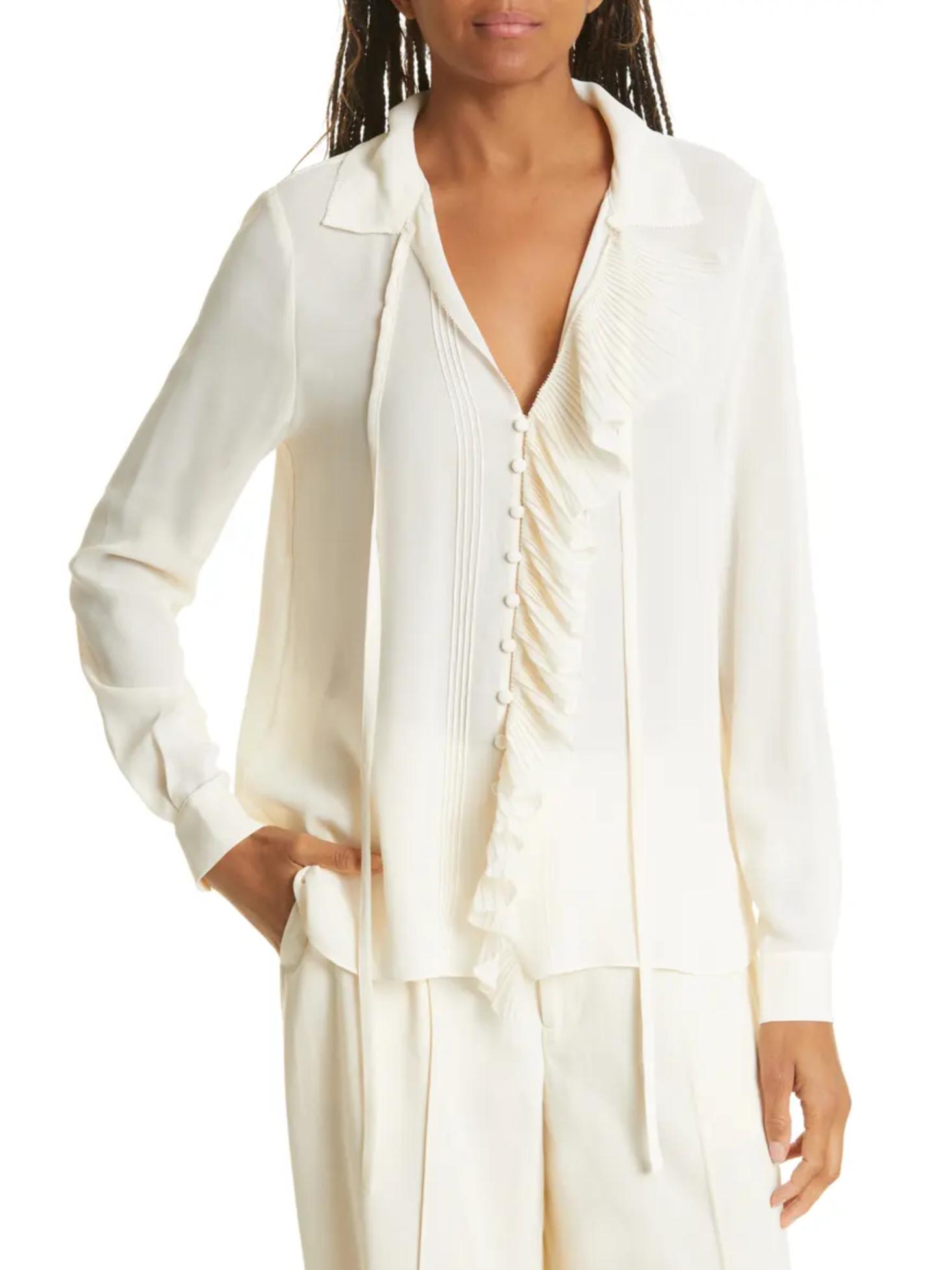 ted baker ruffle blouse