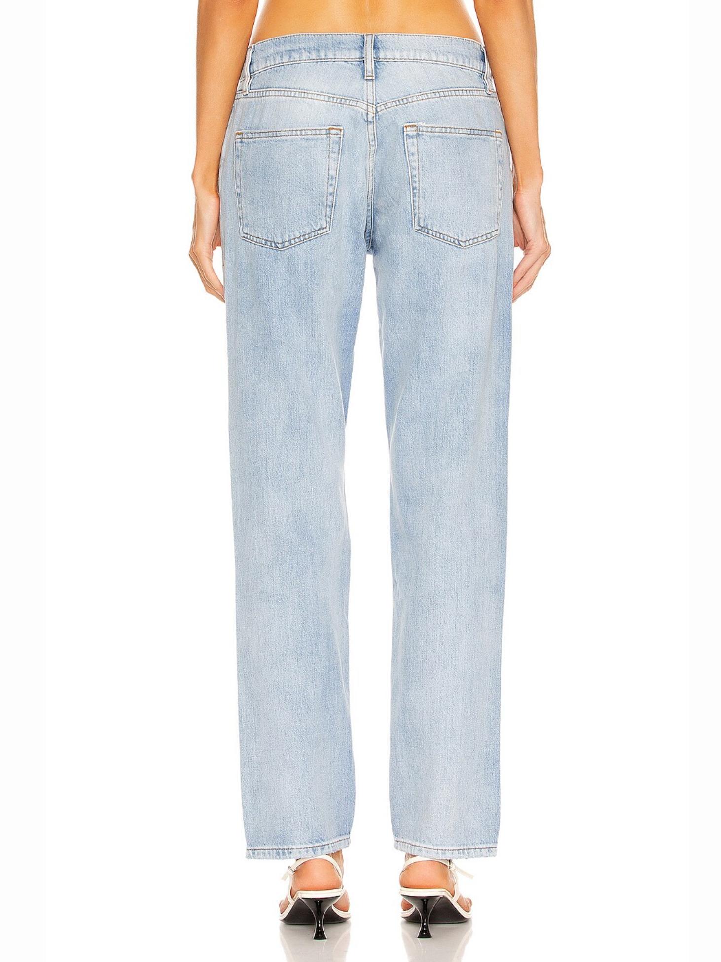 【Frame】 Le Slouchローライズ distressedジーンズ FRAME Le Slouch distressed straight-leg jeans | THE OUTNET