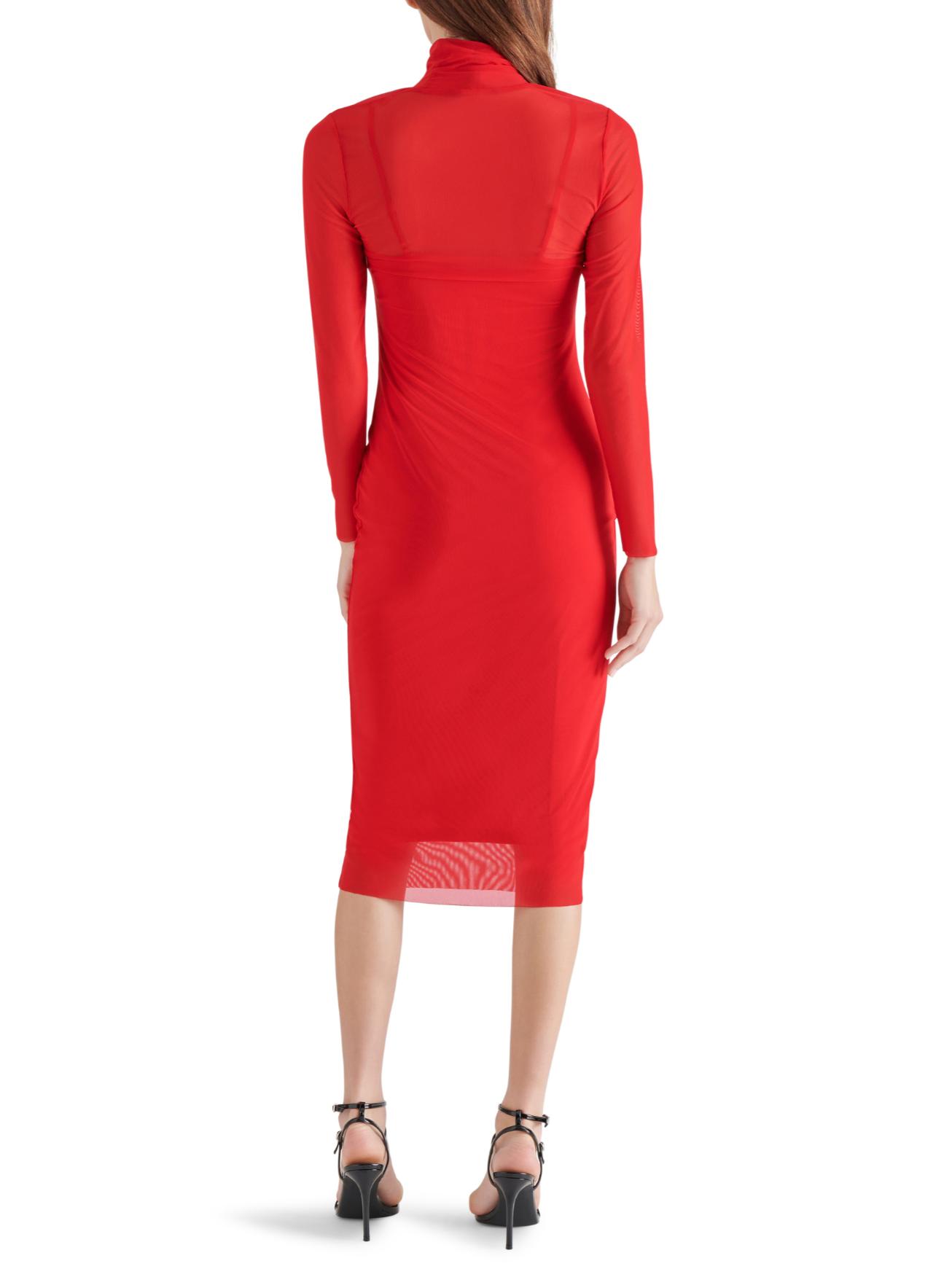 knee length dresses for ladies Steve Madden Mo Mesh Midi Dress main image 0