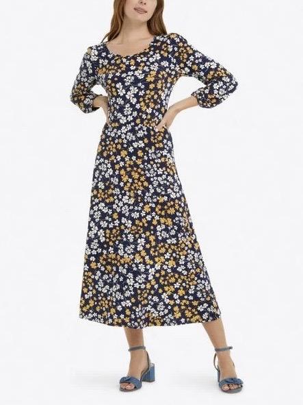 chinese dress ladies Draper James Maxi Length Wrap Floral Print Dress Size: S  Stash Boutique