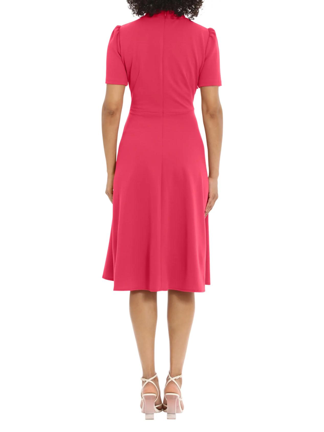 Armoire | Rent this Maggy London Short Sleeve Necktie Midi Dress