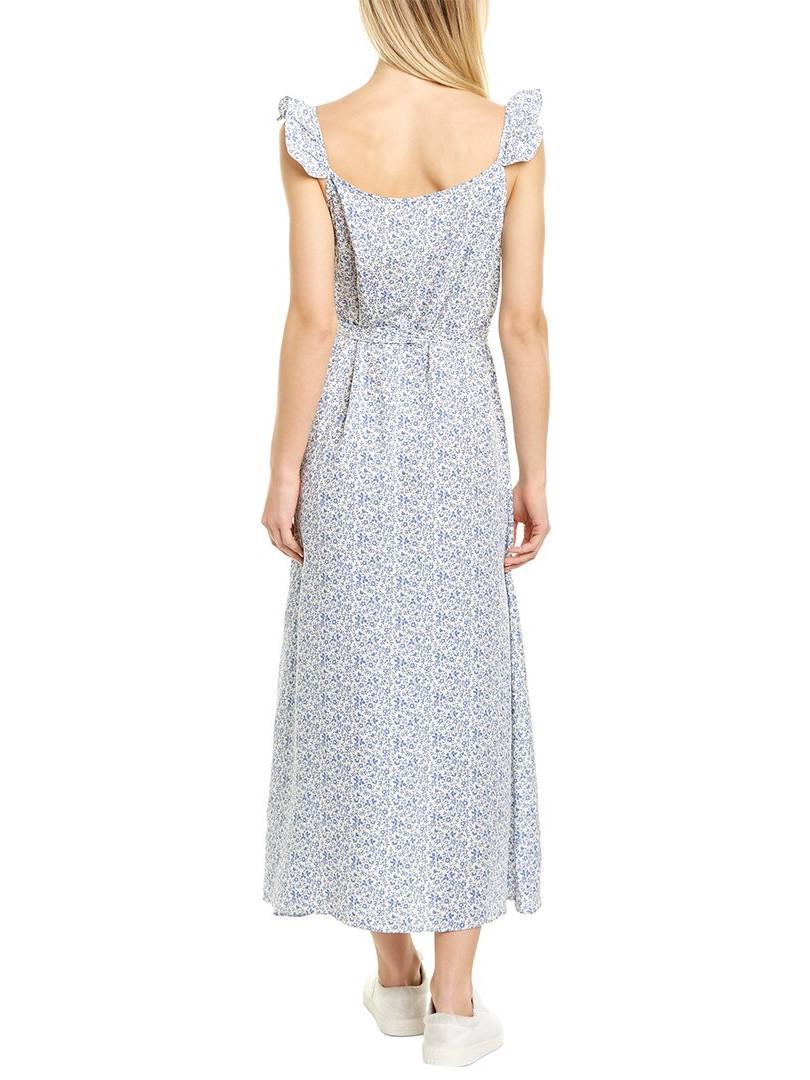 fitted lace wedding dress Madewell Women's Stripe Tiered Maxi Dress, Blue/White Stripe, 6 at Amazon  Women's Clothing store main image 0