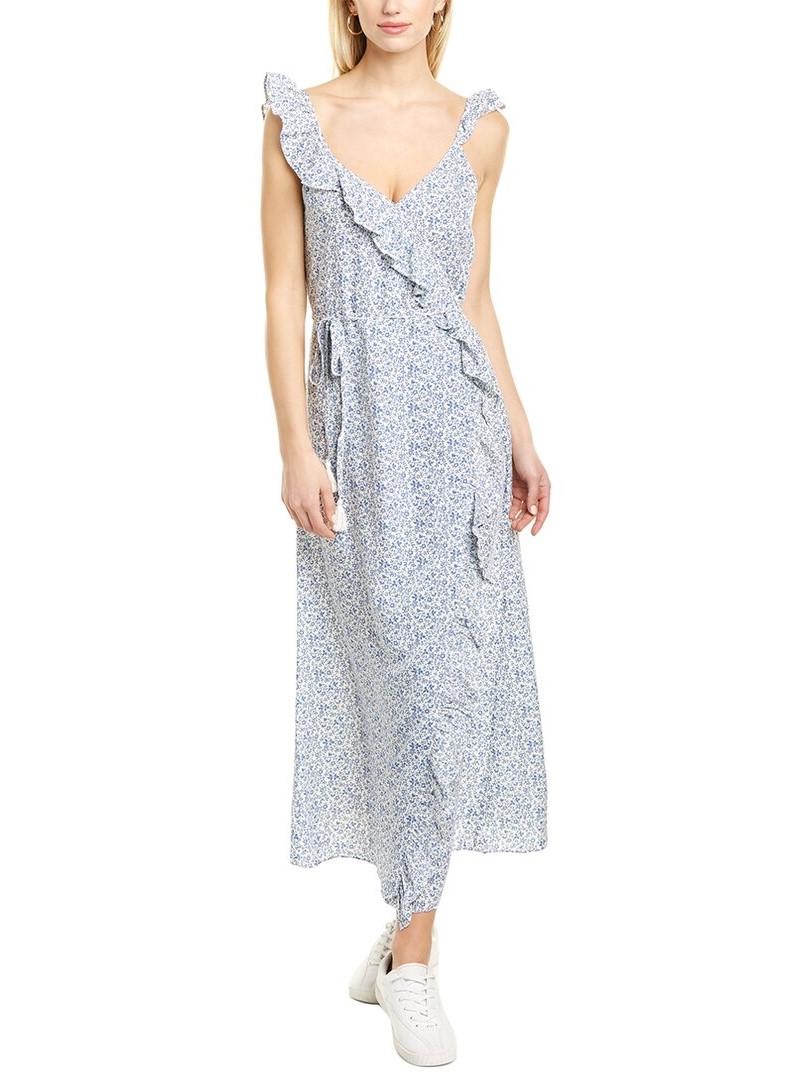 satin rose lace trim asymmetric slip dress Lace Trim Slip Dress — Rosebud – La Garçonne main image 0