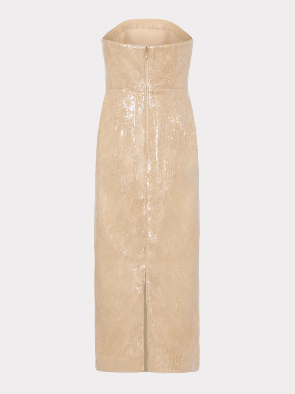 milly kait sequin strapless dress Armoire