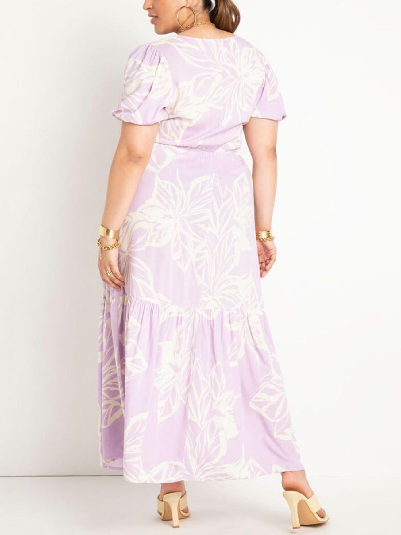 chinese dress ladies Amazon.com: ELOQUII Women's Plus Size Eyelet Tie Front Maxi Dress main image 0