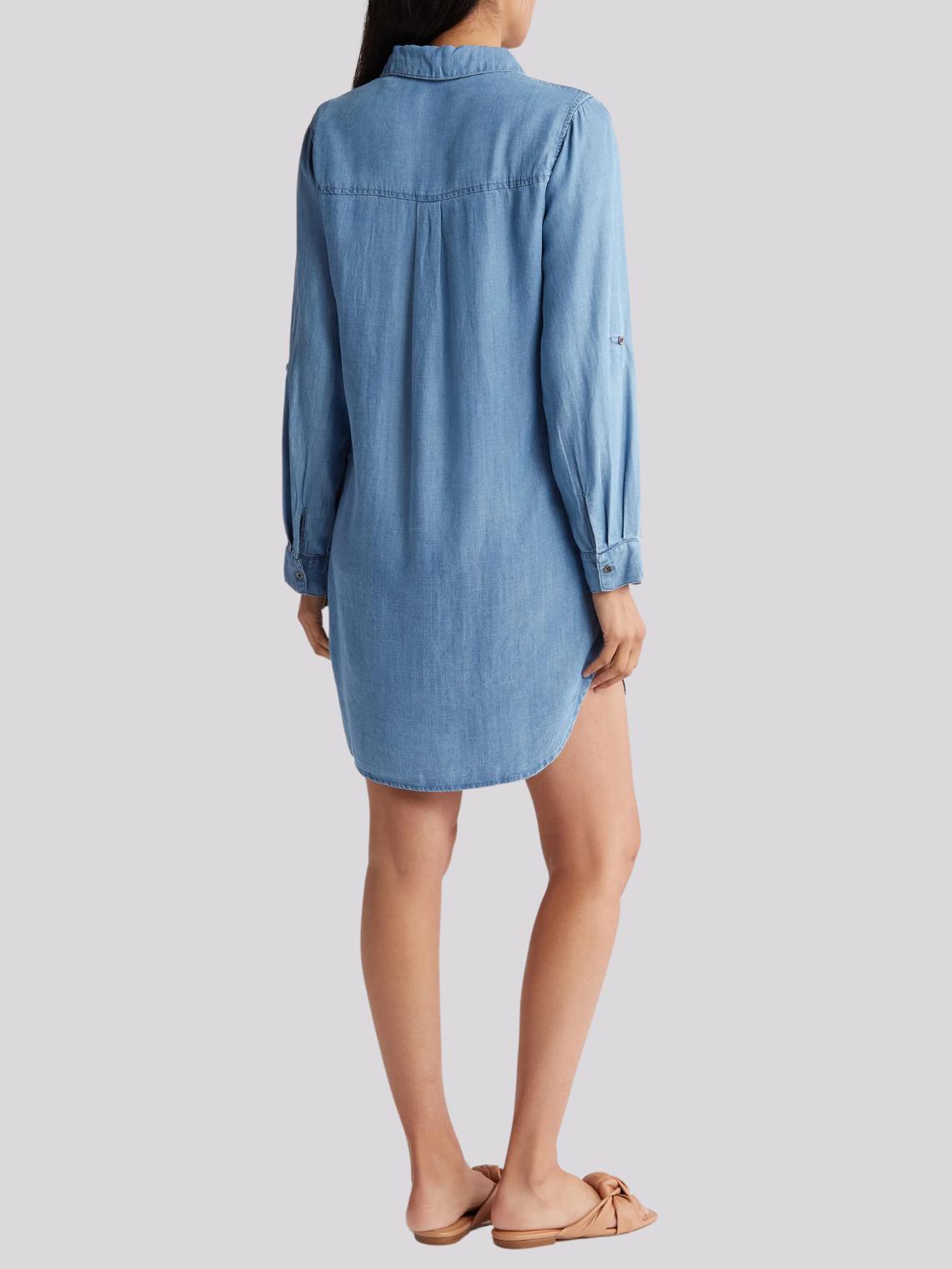 Armoire | Rent this T Tahari Longsleeve Split Neck Mini Shift Dress