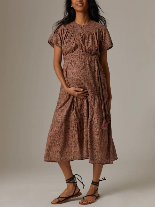 chinese dress ladies Oh Baby Brown Maternity One Shoulder Bodycon Maxi Dress – Club L London