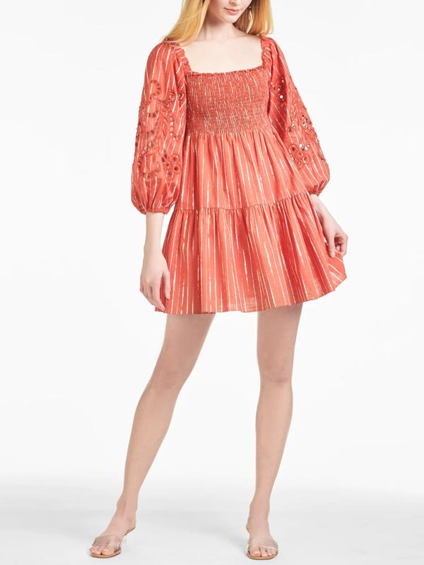knee length dresses for ladies Tracy Dress Blooming Rose Ditsy / S