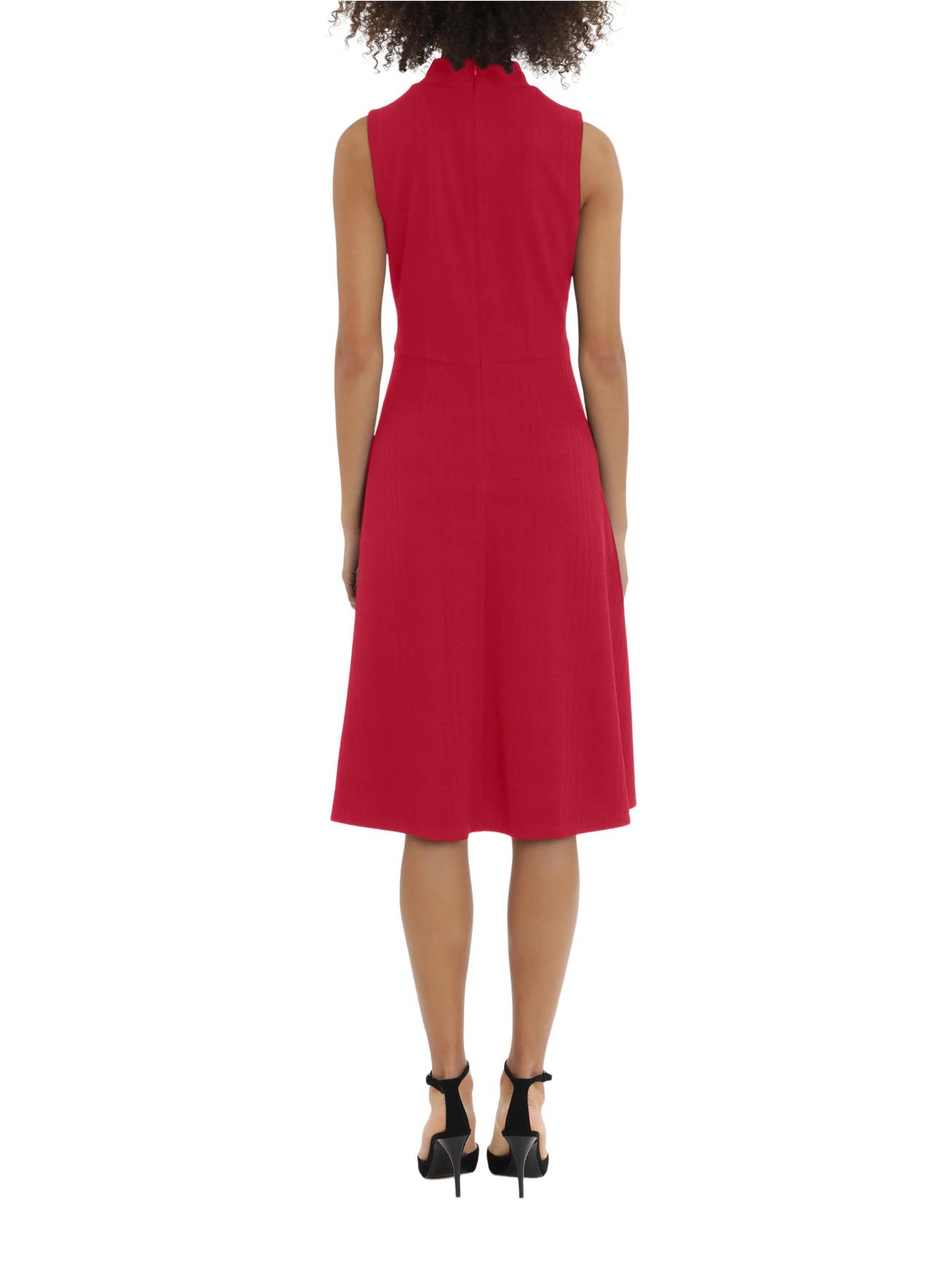 Armoire | Rent this Maggy London Mock Neck Sleeveless Fit & Flare Dress