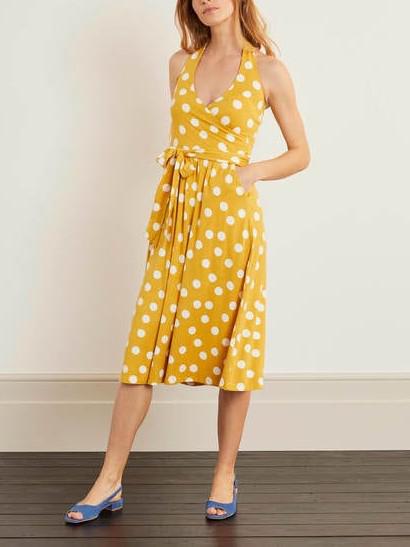 Armoire | Rent this Boden Halter Neck Jersey Dress