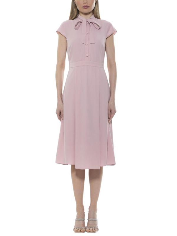 knee length dresses for ladies GHOST LONDON Ivory White Mari Satin Midi Dress UK S main image 0