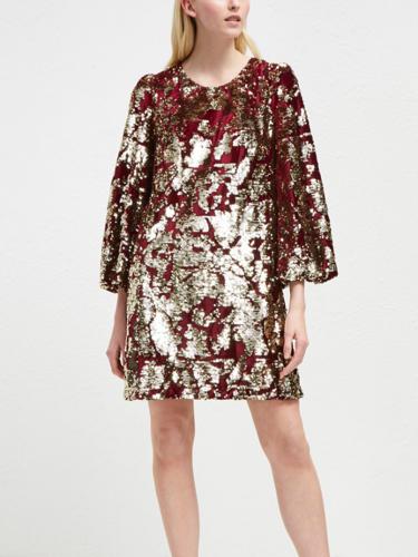 Armoire | Rent this French Connection Sequin Balloon Sleeve Dress