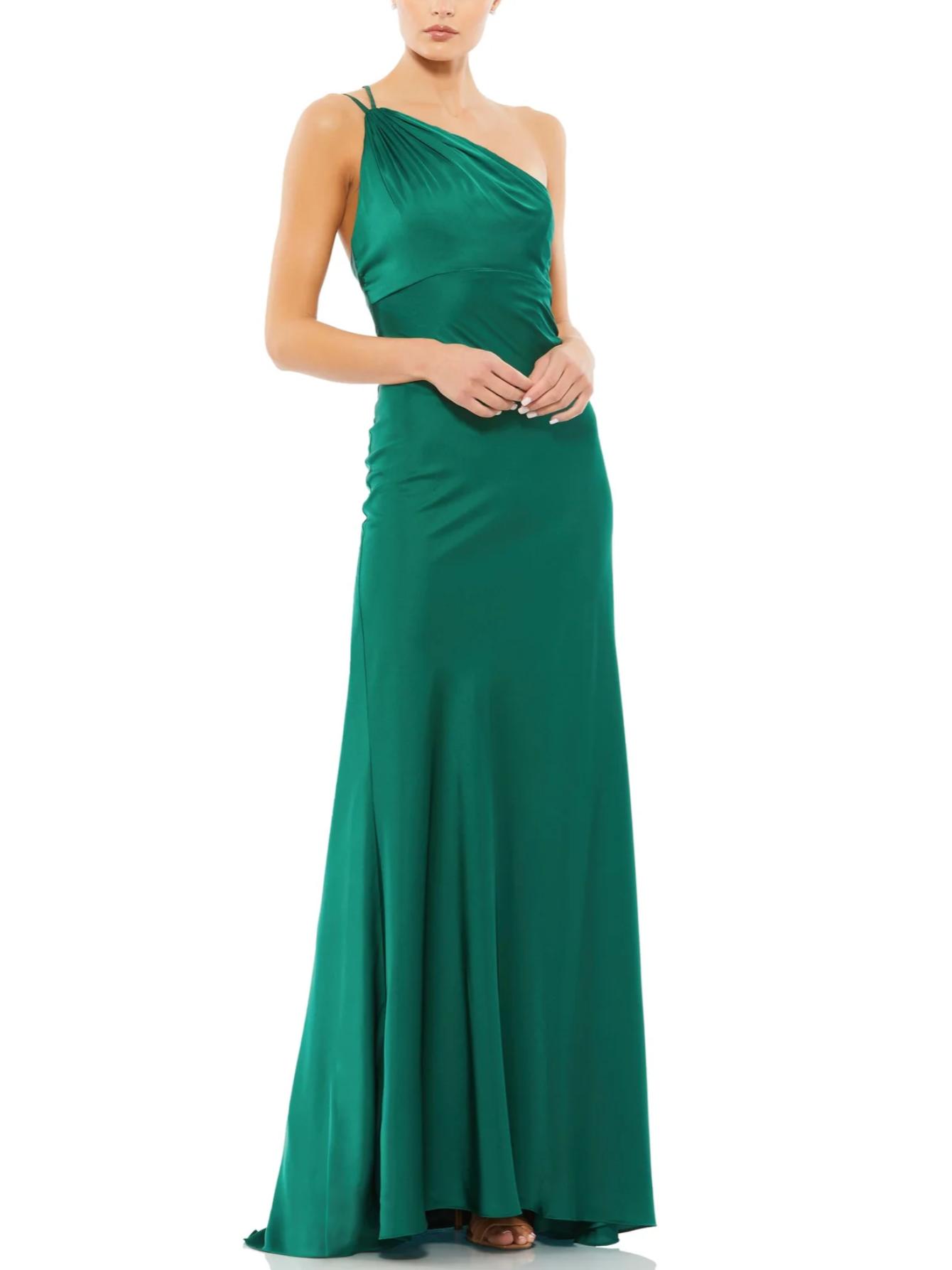 Armoire | Rent this Mac Duggal One Shoulder Double Strap Satin Gown