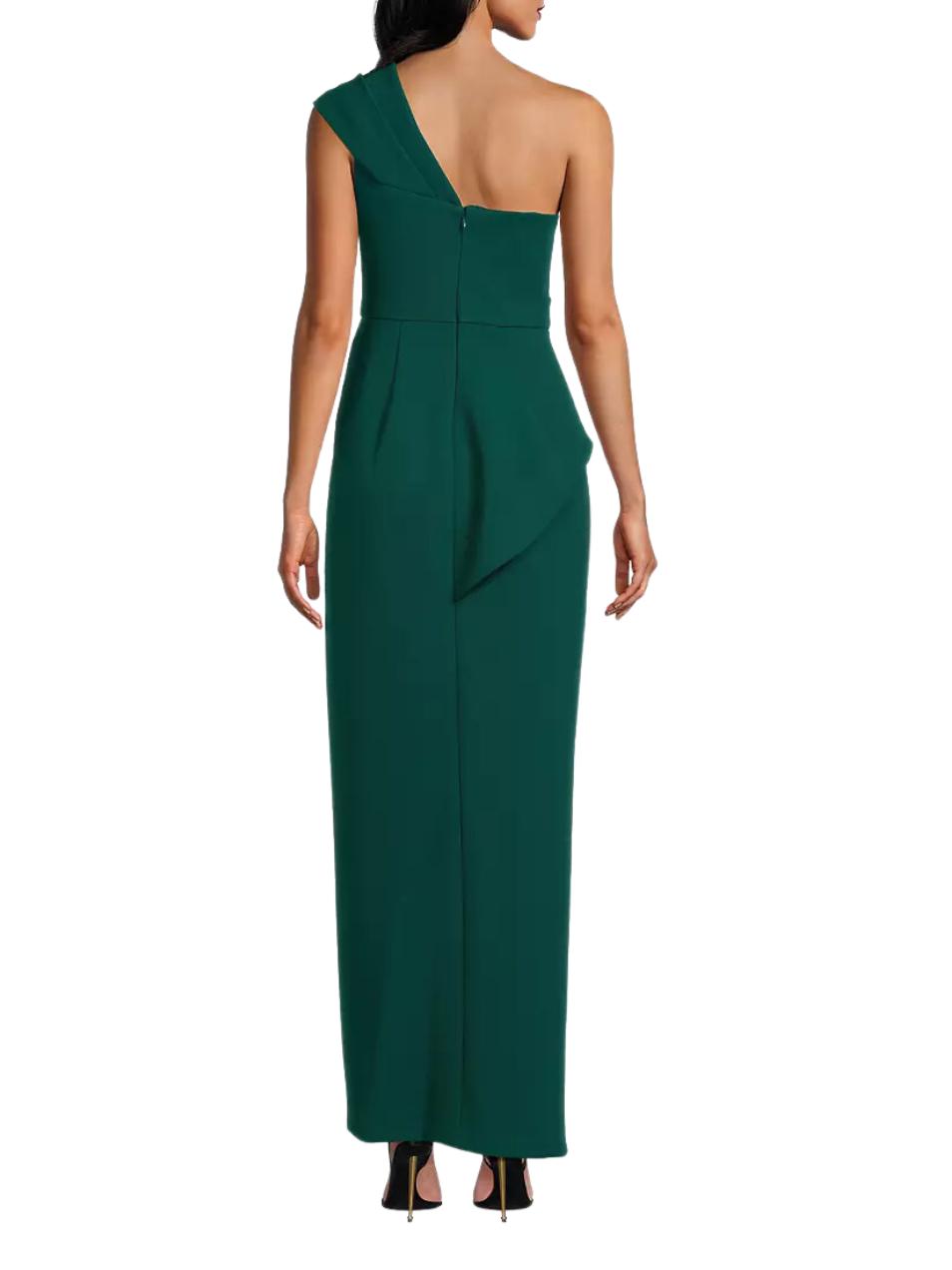 Armoire | Rent this Aidan Mattox Bonded Crepe One Shoulder Column Gown