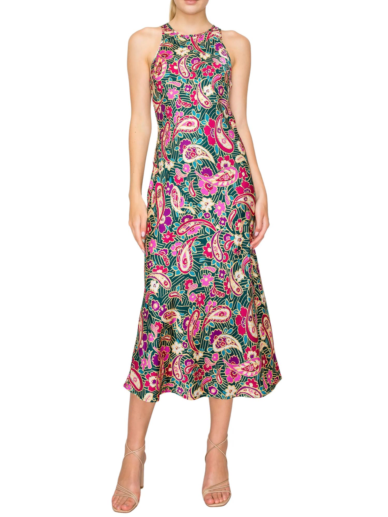 Armoire | Rent this Melloday Paisley Bias Sleeveless Midi Dress