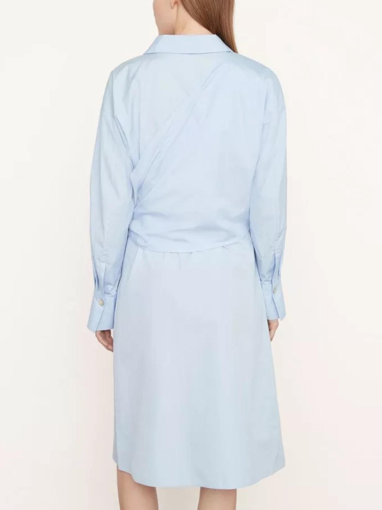 vince long sleeve tie waist dress Armoire