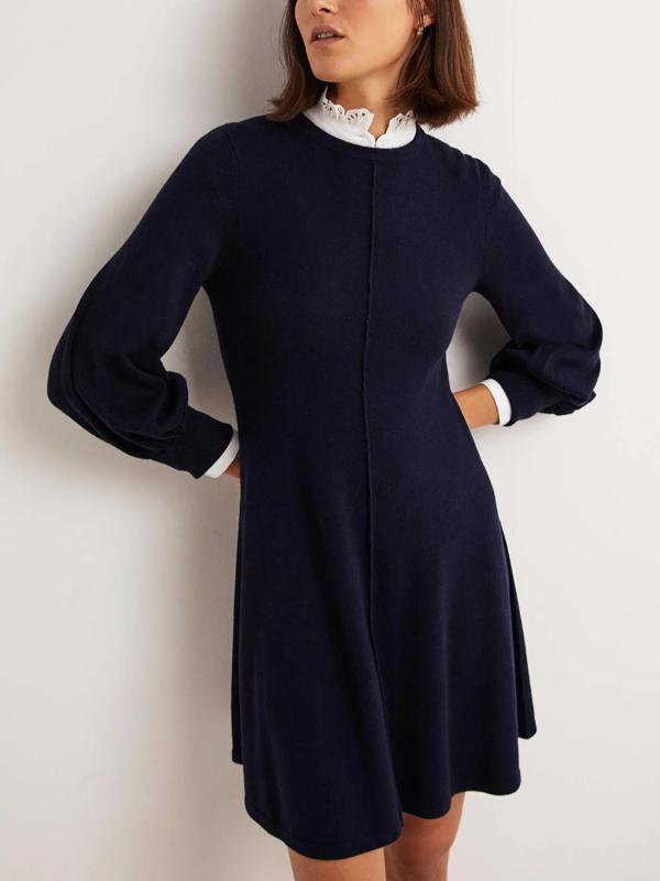 Armoire | Rent this Boden Blouson Sleeve Wool Blend Fit & Flare Dress