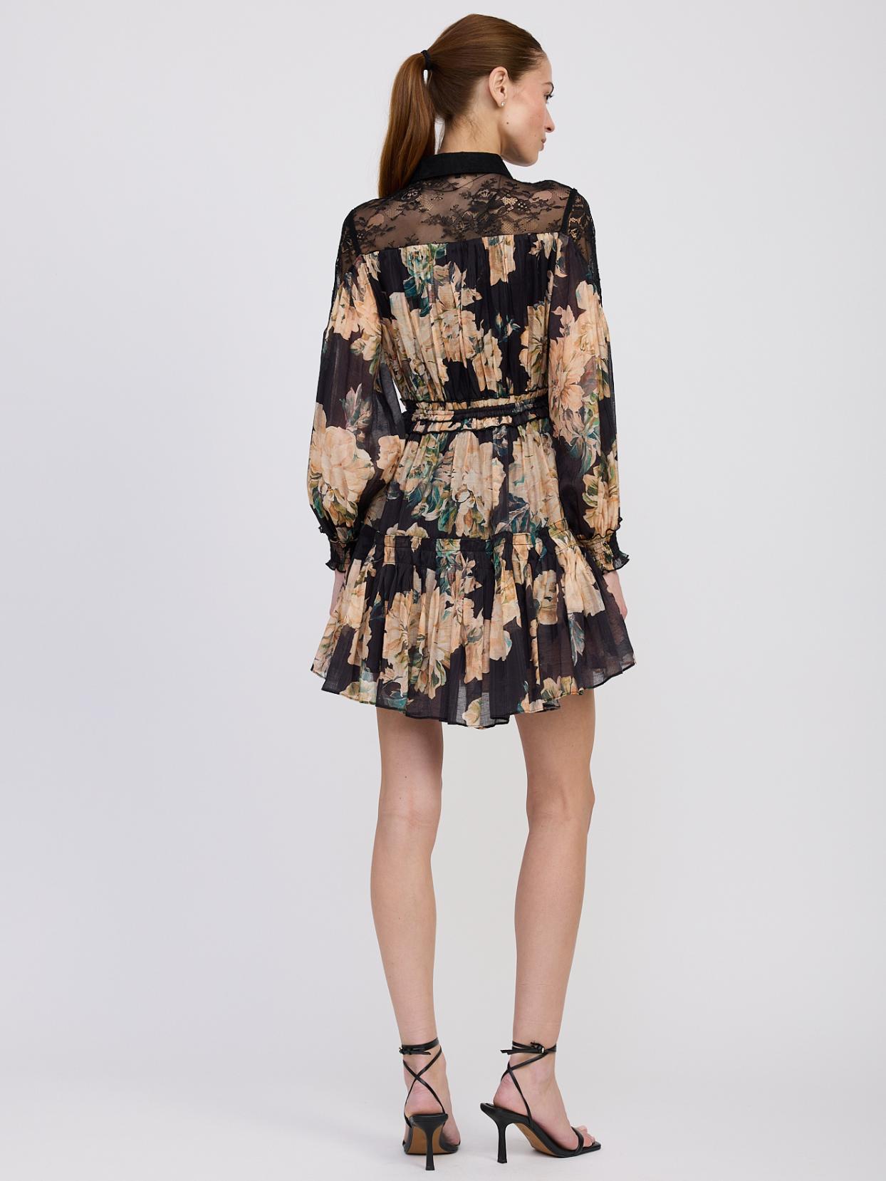 the peregrine mini dress Modal Halter / Ivory | MESHKI and (of course!) pockets. Orange, pink, and blue mini
