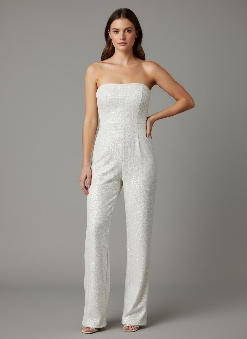 dress the population sequin jumpsuit Dress the Population Black Label Dina Belted Sequin Jumpsuit