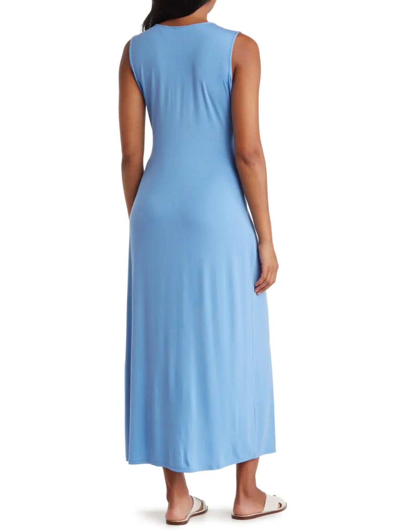 Armoire | Rent this T Tahari Front Twist Crew Neck Maxi Slip Dress