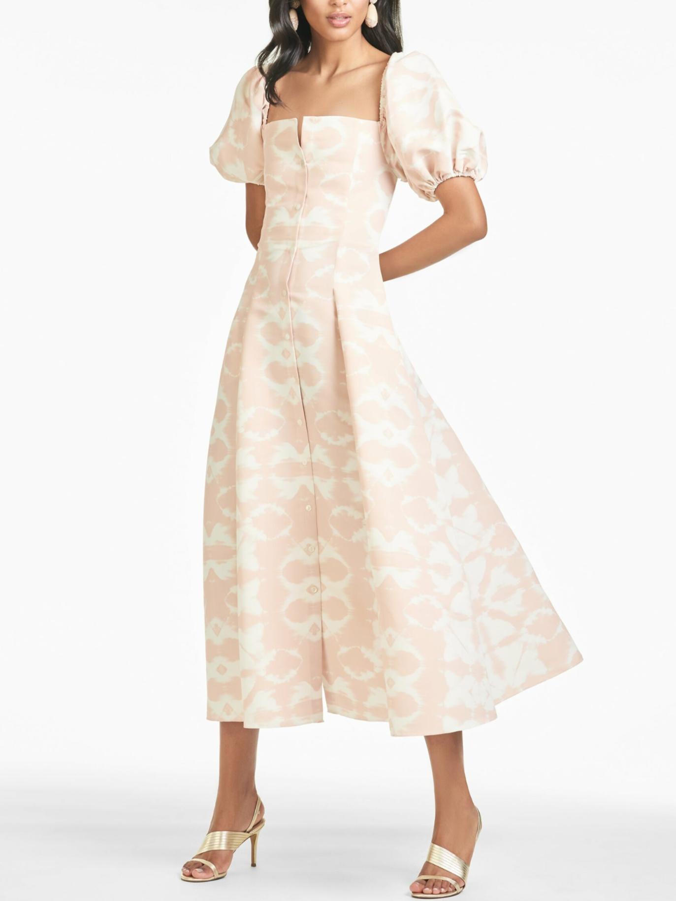 Armoire | Rent this Sachin & Babi Shannon Button-Down Puff Sleeve Midi Dress