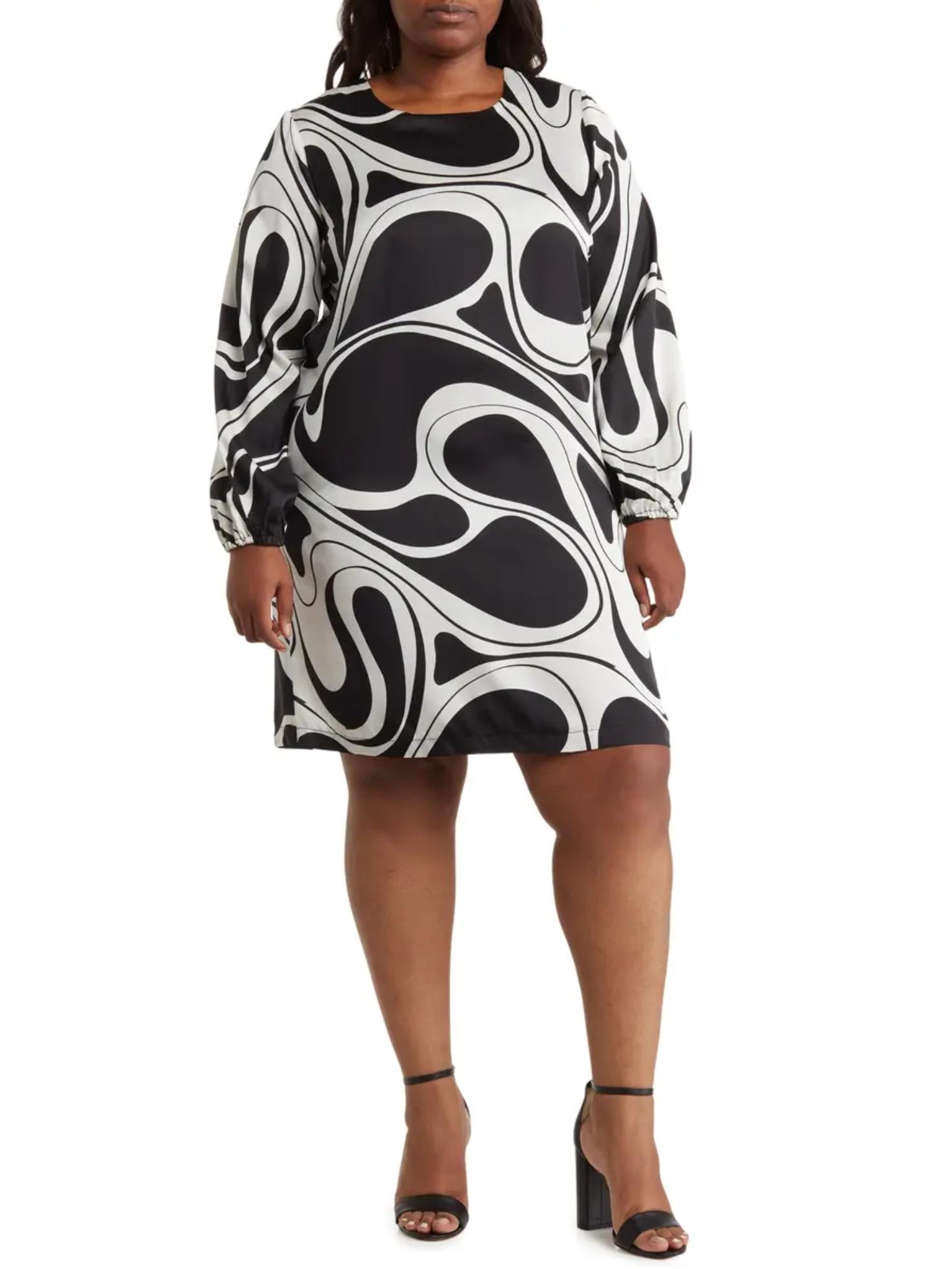 knee length dresses for ladies Rose Ruffled Drawstring High Waist Sleeveless Plus Size Midi Dress 2XL main image 0