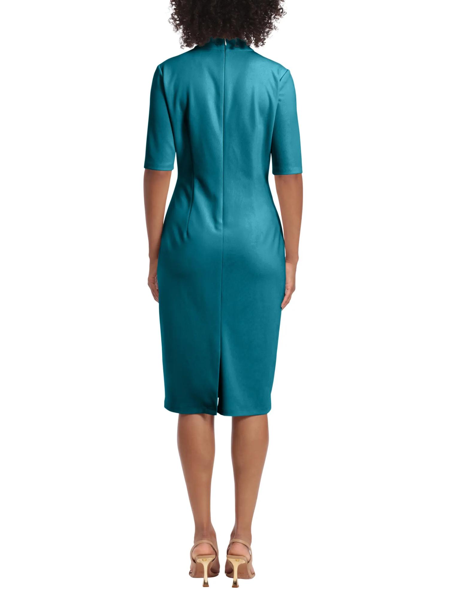 Maggy London Ruched Sheath Dress 2色 Armoire | Rent this Maggy London Cutout Elbow Sleeve Midi