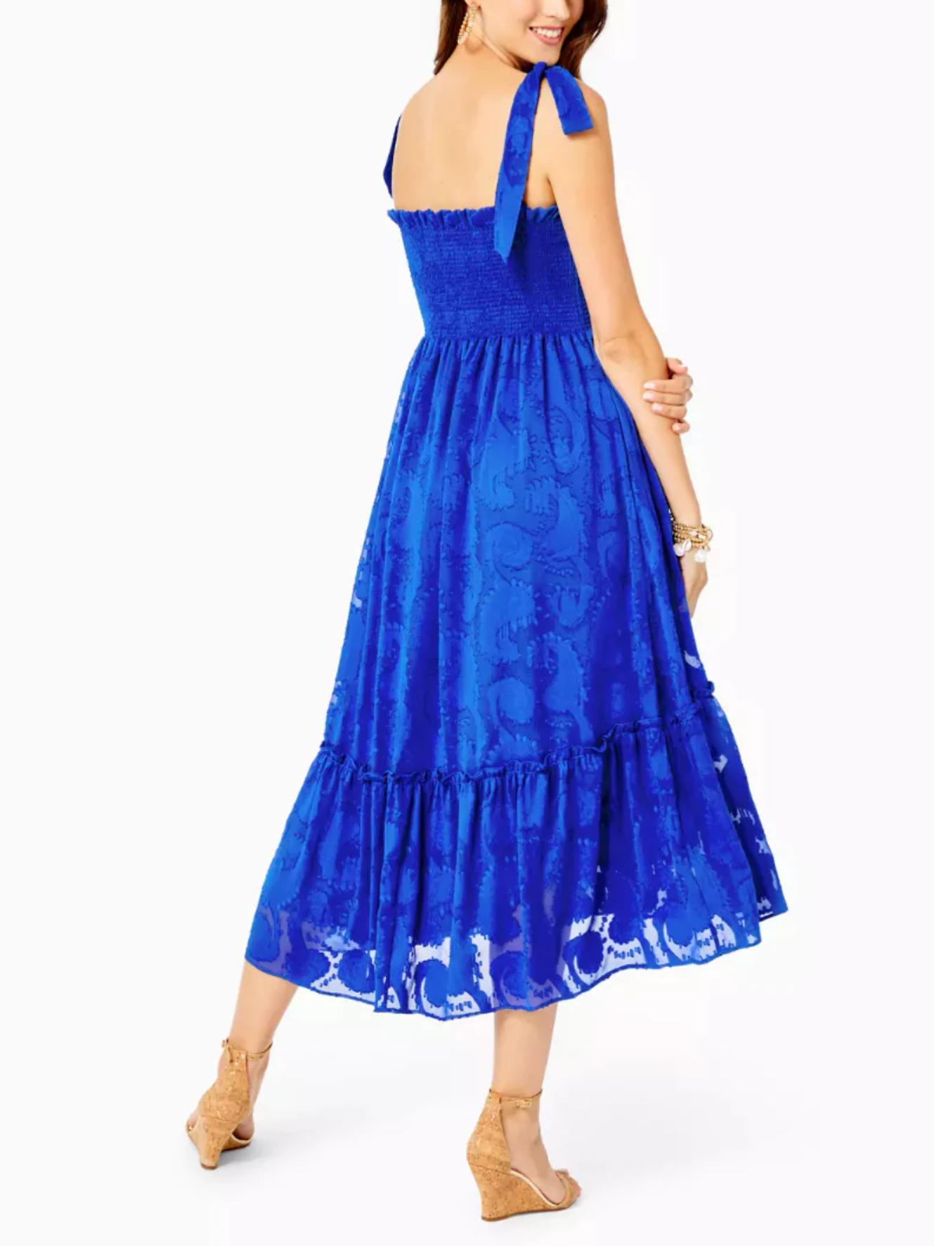 Armoire | Rent this Lilly Pulitzer Rivera Smocked Midi Dress Armoire | Rent this Lilly Pulitzer Rivera Smocked Midi Dress