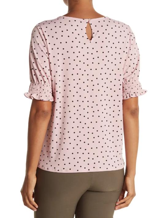 adrianna papell polka dot top