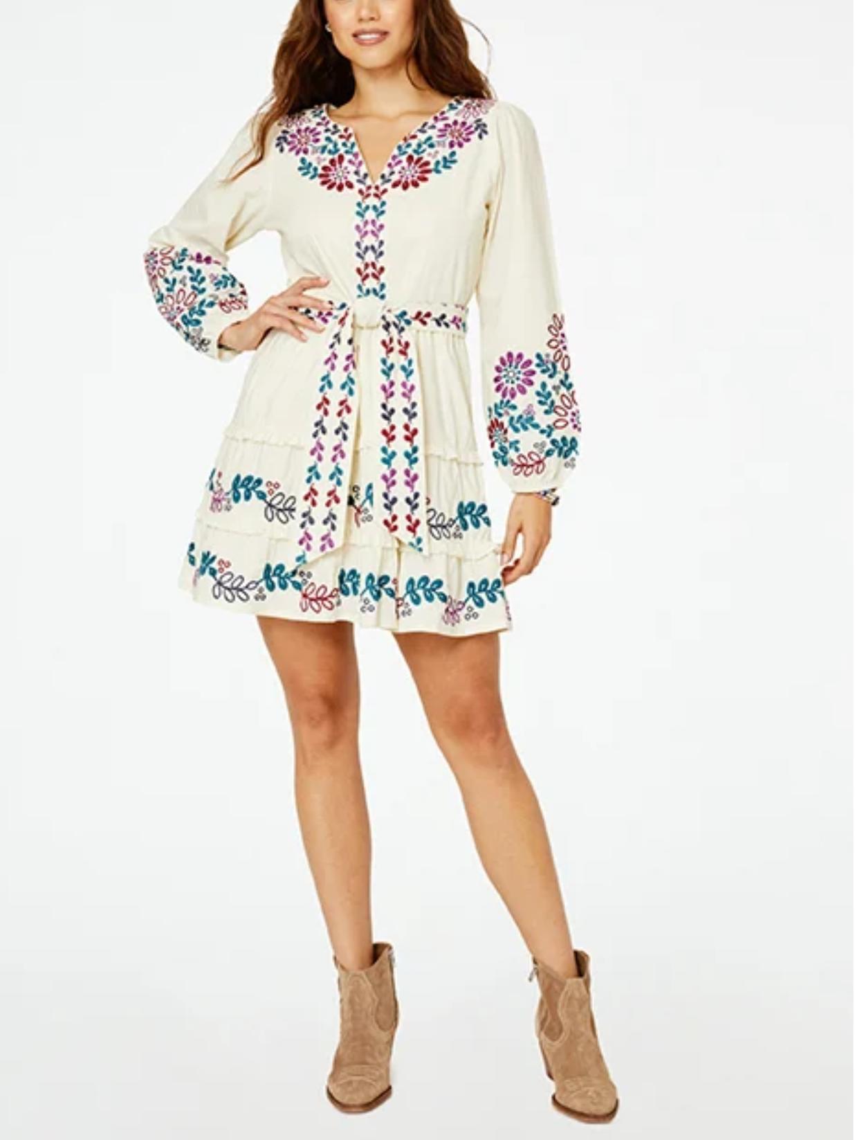 Armoire | Rent this Roller Rabbit Naema Embroidered Tier Mini Dress Armoire | Rent this Roller Rabbit Naema Embroidered Tier Mini Dress
