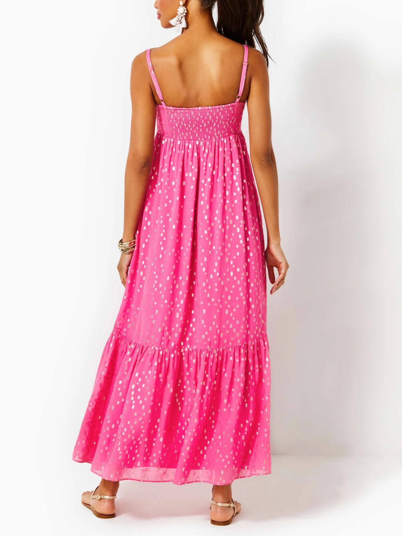 chinese dress ladies Lilly Pulitzer Dune UPF 50+ Short Sleeve Women's Dress Rousseau Pink : XL
